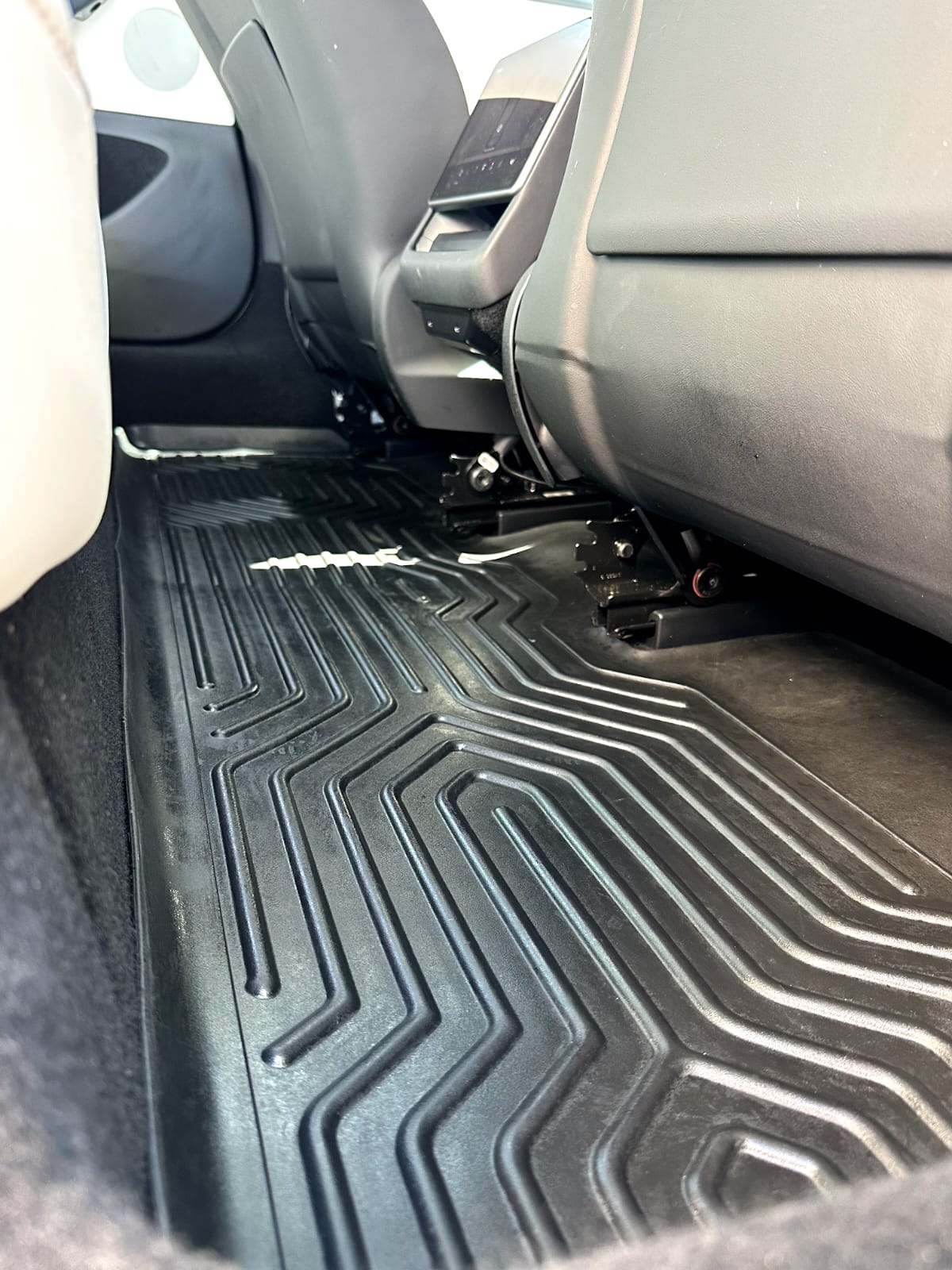 After premium detail Tesla interior area 4