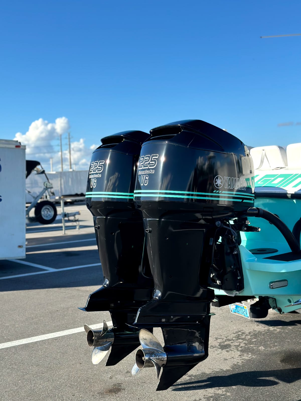 Marine detailing result in Orlando — boat finish photo 6